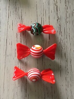 Murano Style Glass Small round Candy